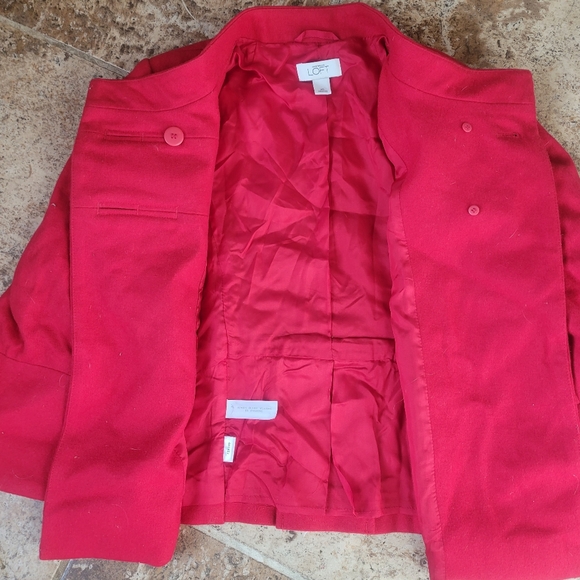 GREAT CONDITION RED XS ANN TAYLOR COAT - Picture 2 of 3